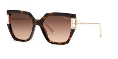 Chopard Sunglasses SCH378M Havana Dark 55/19/135 Women