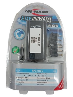 Brüder Mannesmann APS 2250 L Universal Netzteil 27W 5-15V