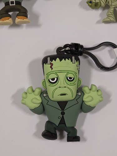 Universal Monsters Figurine Sac Clip Lot de 3 Frankenstein Wolfman Mummy - Photo 3/3