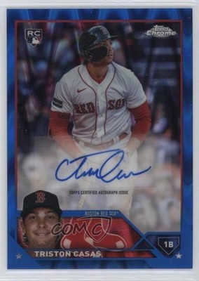 2023 Chrome Update Blue RayWave Refractor /150 Triston Casas Rookie Auto RC v9t