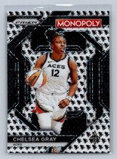 2024 Panini Prizm Monopoly WNBA Chelsea Gray #WNBA12 Mr. Monopoly B & W Aces