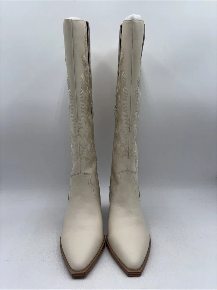 Crown 复古 Sila 2 西部靴女式象牙色 10 M 码 — 第 2/4 张图片