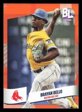 2024 Topps Big League Electric Orange #26 Brayan Bello Boston Red Sox