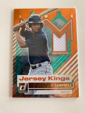 2025 Panini Donruss - Jersey Kings Kristian Campbell #JK-KC Orange Ice (RC)