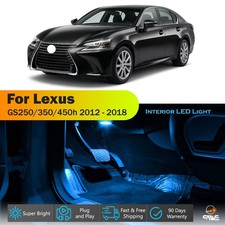 9x Ice Blue Led Lights Interior Package For 2012- 2018 Lexus Gs350 Gs460h Gs200t 9x Ice Blue Led Lights Interior Package For 2012- 2018 Lexus Gs350 Gs460h Gs200t