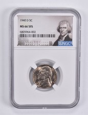 MS66 5FS 1940-D Jefferson Nickel NGC Special Label *2459