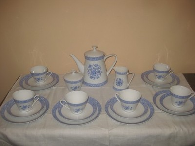 Vintage Winterling Röslau Bavaria Coffee Set 21 piece MidCentury Porcelain RETRO