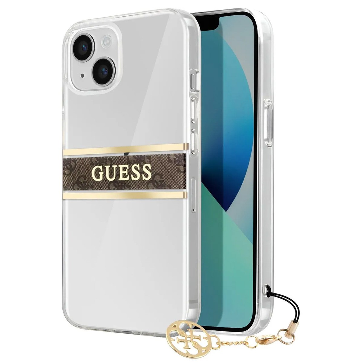 Coque Guess iPhone 13 Mini marron, l'accessoire idéal pour vos soirées citadines