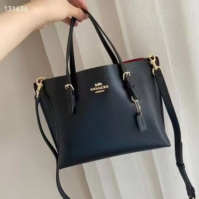 NWT Coach C4084 IMF2L MOLLIE TOTE 25 2Way Shoulder Bag Black New Free Shipping