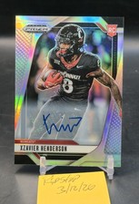 2025 Panini Prizm Draft Picks - Xzavier Henderson #15 Silver Prizm Autographs...