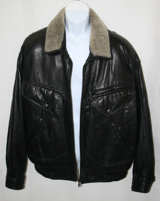 ZAFFERS Vintage Quilted Black Leather Mens Full Zip Coat Jacket