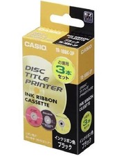 Casio TR-18BK-3P Ink Ribbon Disc Title Printer Pack 1 Pack 3 pieces 