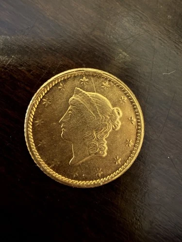 1854 US Liberty Head $1 Small Gold Coin Type 1 - Bullion