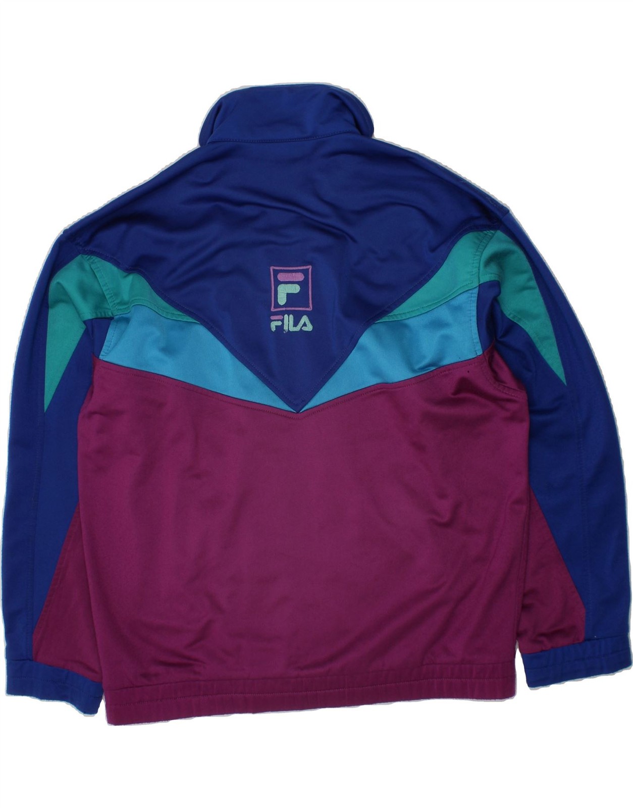 Giacca tuta FILA ragazzo oversize 11 12 anni blu colorblock DR67