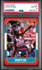 1986 FLEER #12 MANUTE BOL PSA 8