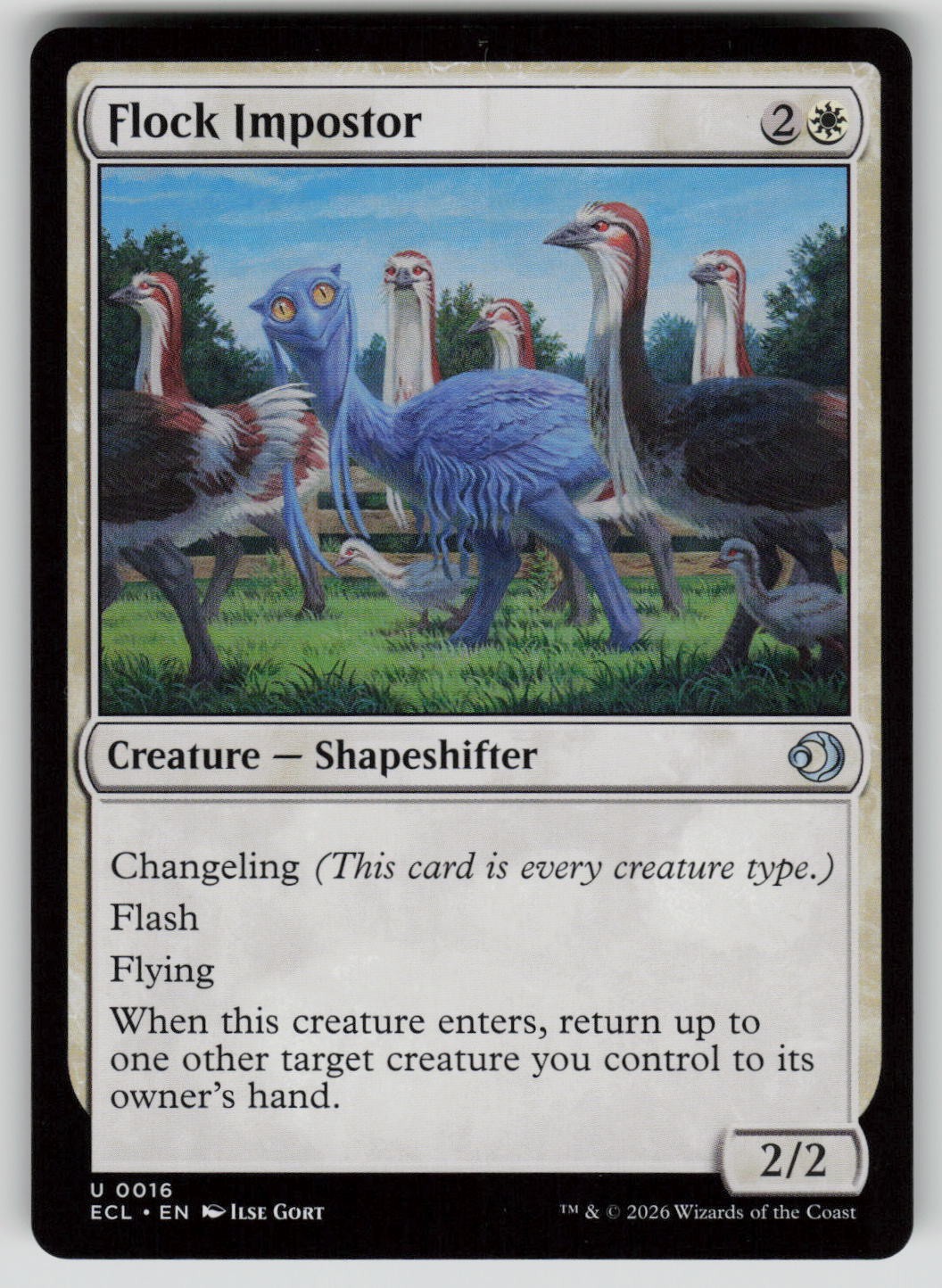 Flock Impostor Uncommon Lorwyn Eclipsed 16 MTG Near Mint 2026