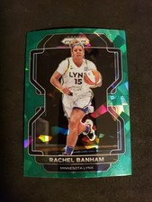 2022 Panini Prizm WNBA Rachel Banham Fanatics Green Cracked Ice #112