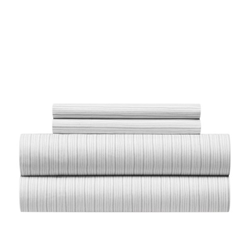 Samara 4 Piece Sheet Set Super Soft Unique Striped Pattern Print Design – Inc...