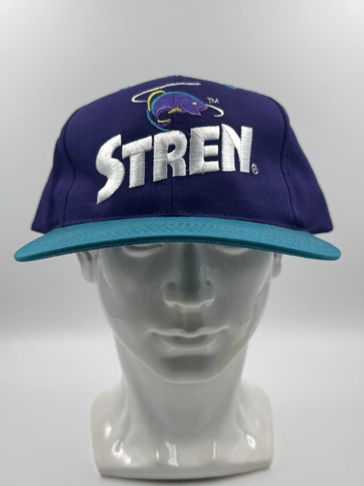 Vintage Stren Fishing Line Tackle Hat SnapBack Cap Back Hit Embroidered