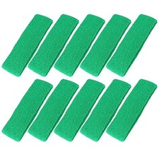 10 PCS Sports Basketball Headband/Sweatband Head Sweat Band/Brace Gift Green