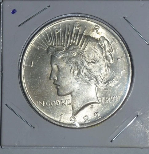 1922-P Peace Silver Dollars....Brilliant Uncirculated Lot of  2