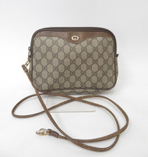 Autentica borsa messenger a tracolla Gucci GG Supreme in pelle PVC I#53222