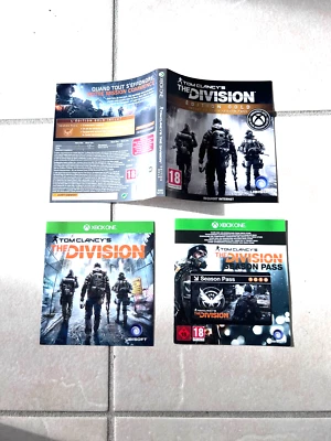 POUR XBOX ONE Tom Clancy's : The Division - Gold Edition (notice et jaquette)