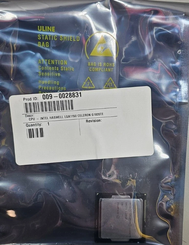 New (OEM) Intel Celeron G1820TE (SR1T6) 2.2GHz LGA1150 Desktop CPU Processor - Image 3 of 3