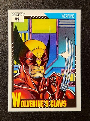 1991 Impel Marvel Universe - WOLVERINE'S CLAWS #138 - Weapons 