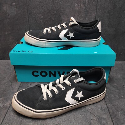 Converse Leinen Schnürhalbschuh Star Replay OX Schwarz Gr. 42
