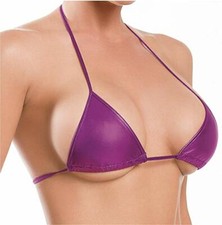 Escante Women's O/S Metallic Triangle Bra 1189