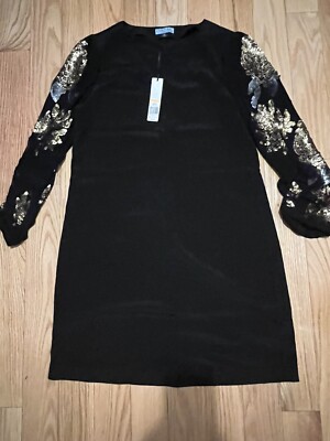 cynthia rowley black sequin dress Paola Paillette Dress