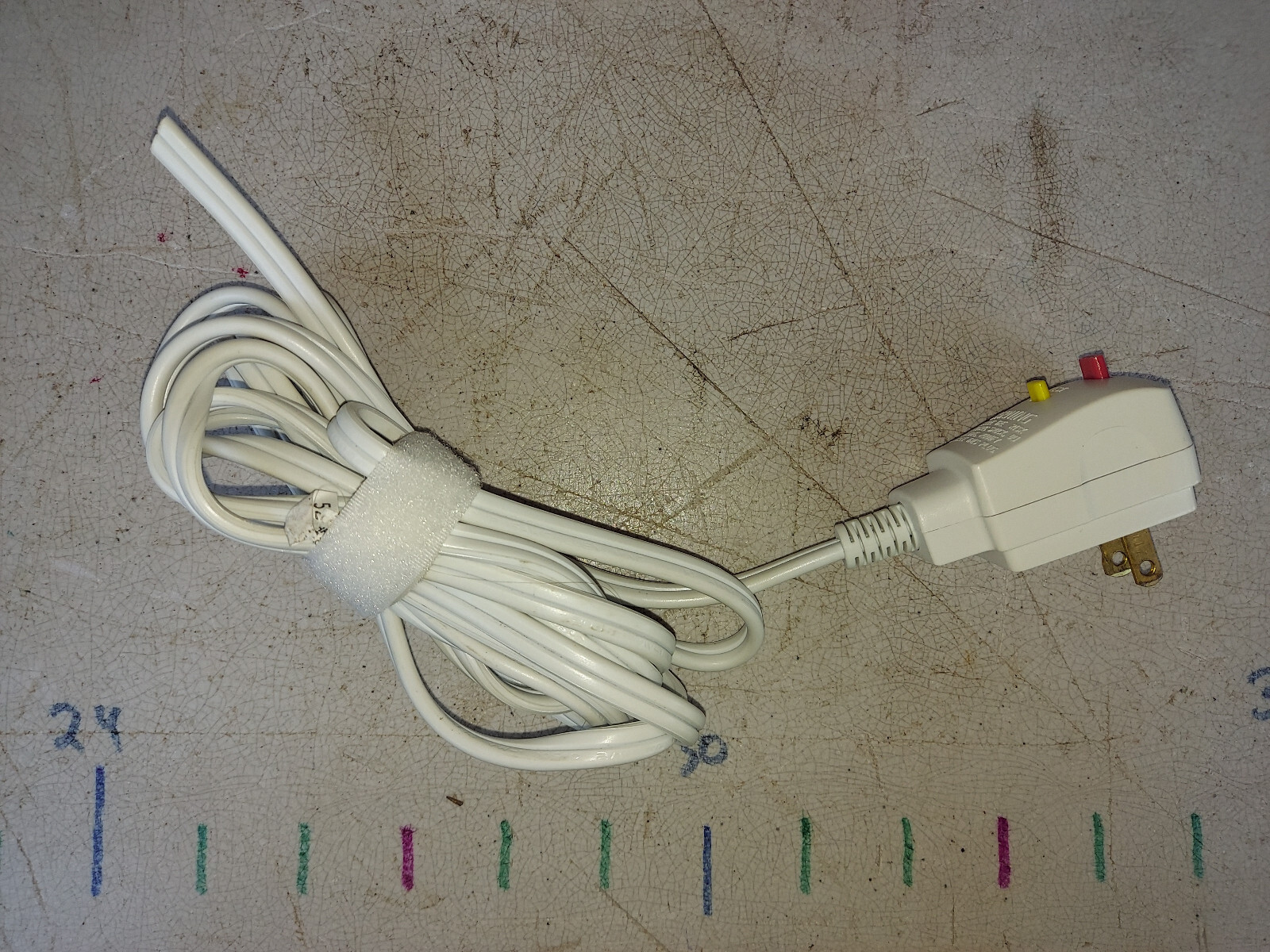 22JJ94 GFCI CORD FROM HAIR DRYER, 8' LONG 15/2 WIRES, TESTS OK, VERY