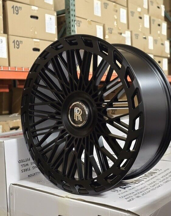 24” WHEELS RIMS FOR ROLLS ROYCE PHANTOM GHOST W/ RR FLOATING CAPS
