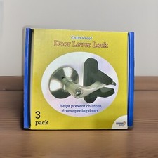 Wappa Baby Child Safety Proof Door Lever Handle Locks, 3 Pack New