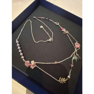 Swarovski Crystal Disney Alice in Wonderland motif necklace MINT