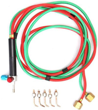 Kit Mini Torcia a Gas Con 5 Punte per Saldatura per Ossigeno Acetilene Butano