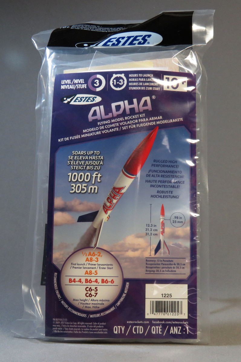 Estes Rocket Estes Mini Alpha Rocket - Beginner Model Rocket Kit With ...