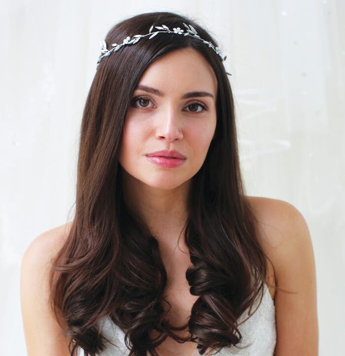 BRIDES AND HAIRPINS GALATEA CRYSTAL AND OPAL HALO BRIDAL  display picture 3