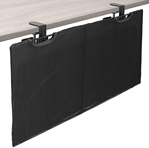 Clamp-On Cable Management Sleeve for Desk Privacy and Organization