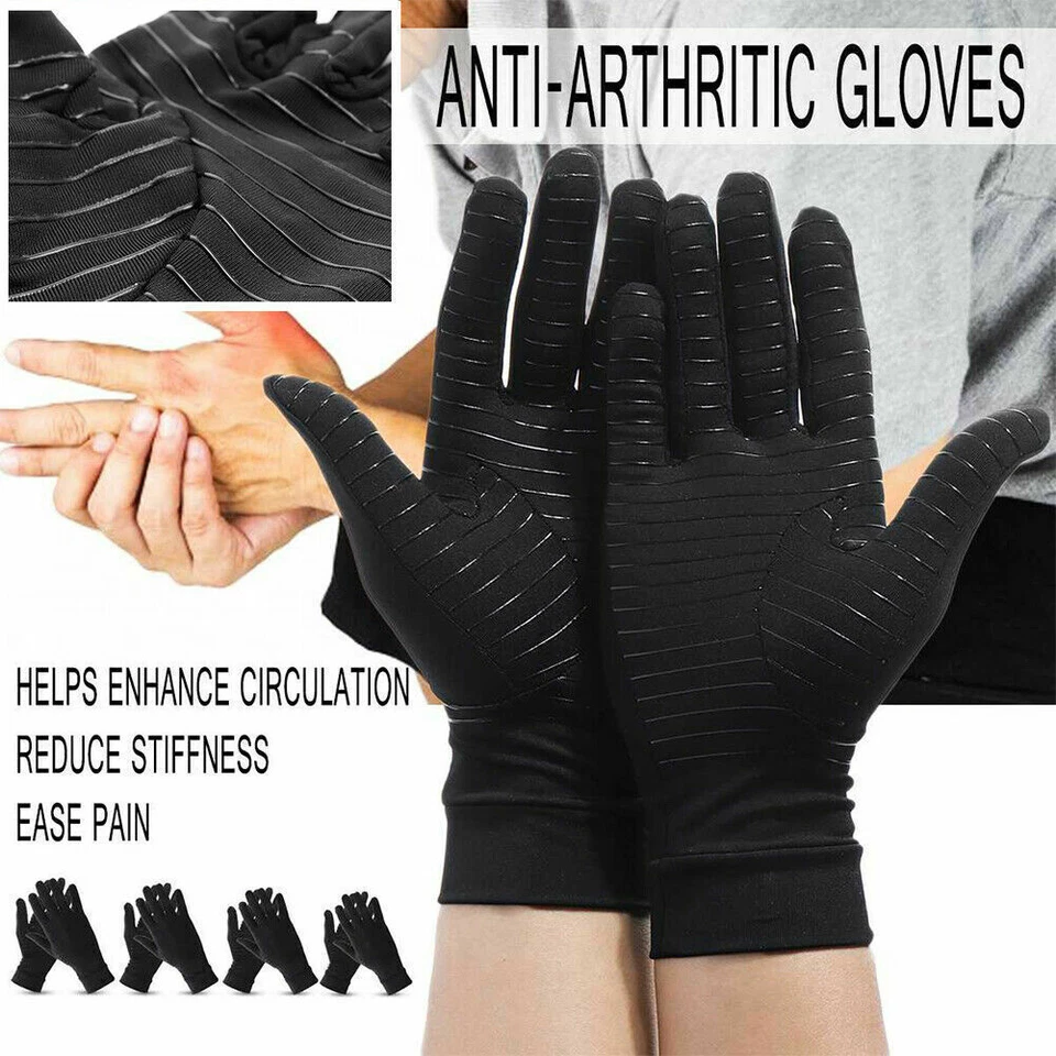 Guantes de compresión antiartritis de cobre 2 piezas soporte para manos alivio del dolor articular Foto 2 de 4