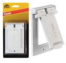 Hubbell-Bell  Flip Vertical GFCI Receptacle Cover, 5103-6 One Gang White