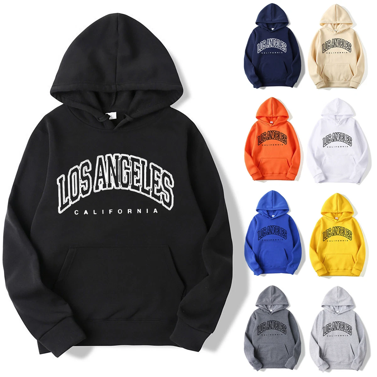 Women Unisex Men s Letter Graphic Hoodies Long Sleeve Boys Zip up Hoodie