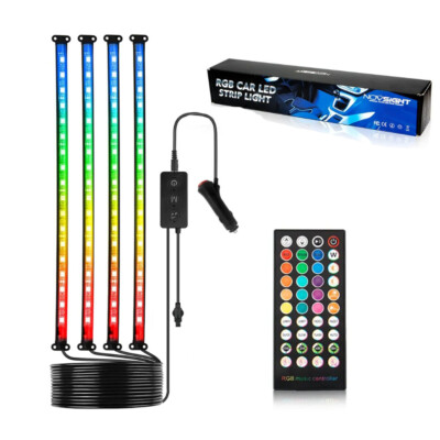 72LED RGB Innenraumbeleuchtung Auto KFZ Ambiente Fußraumbeleuchtung mit Control