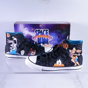 Size 13 Men's Converse Chuck Taylor Hi Space Jam Shoes 172485C  Black/Multi/White | eBay