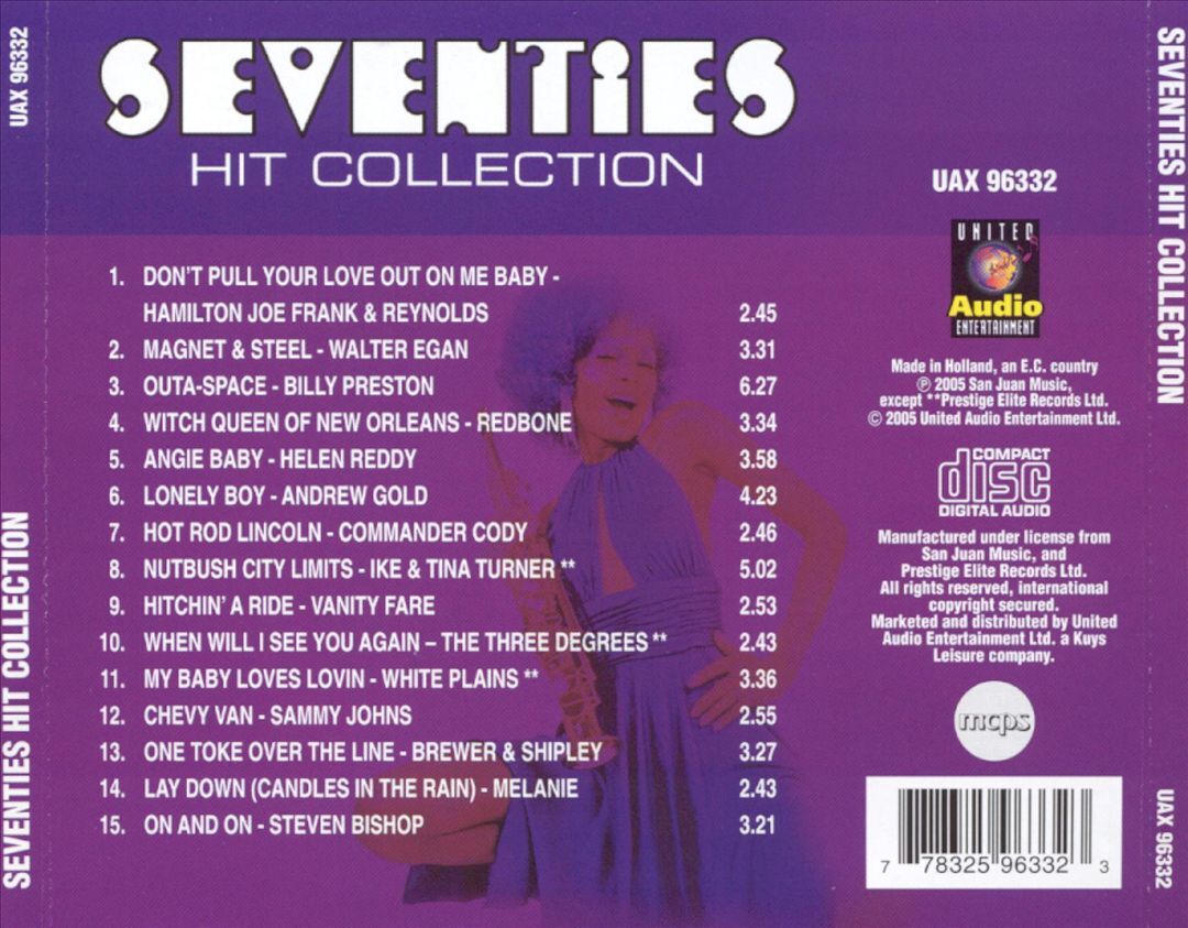 VARIOUS ARTISTS SEVENTIES HIT COLLECTION NEW CD 778325963323 VARIOUS ARTISTS SEVENTIES HIT COLLECTION NEW CD 778325963323