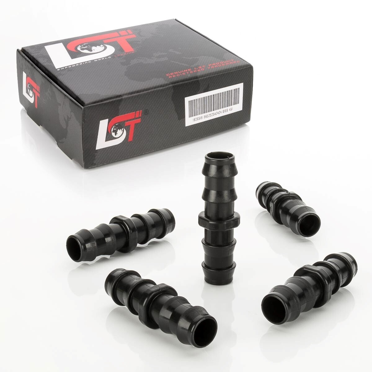 5x Hose Connector Coupling PE Pipe Irrigation System Irrigation 20x20 mm