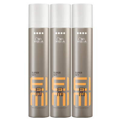 WELLA EIMI SUPER SET Extra Strong Finishing Spray Haarlack Haarspray 3x 300 ml