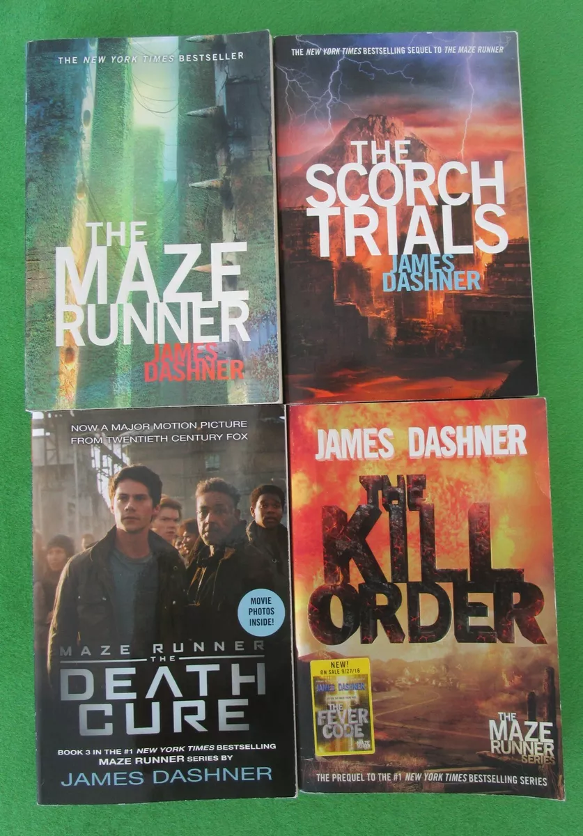 James Dashner The Death Cure, The Maze Runner, The Scorch Trails all 3  books lot