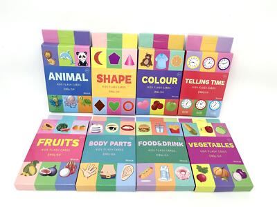 Alphabet Flashcards for Kids 3-14, 36 Cards, 8 Themes, Educational Learning Gift